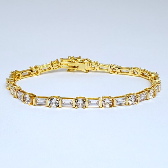 14K Gold Womens 2ct Diamond Tennis Bracelet Ladies New 14 K Silver Jewelry